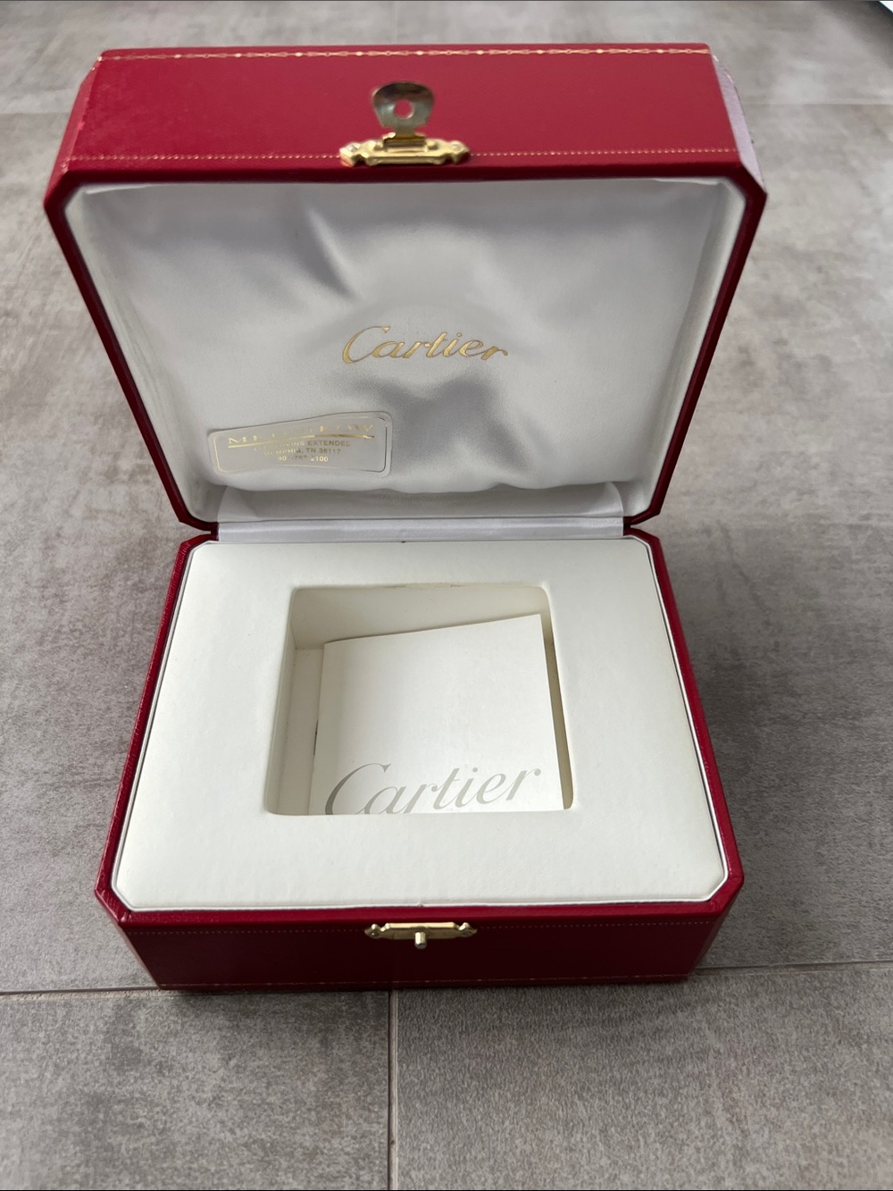 Cartier Red and White Jewelry Presentation Box